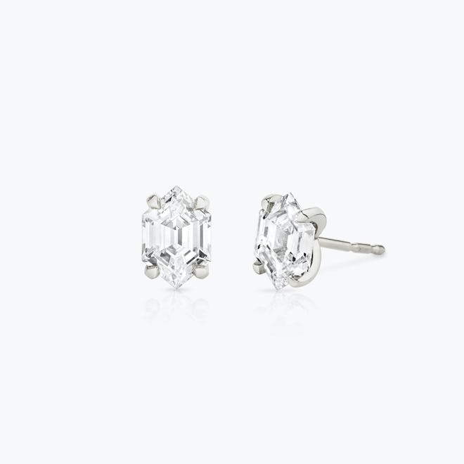 Long Hexagon Studs