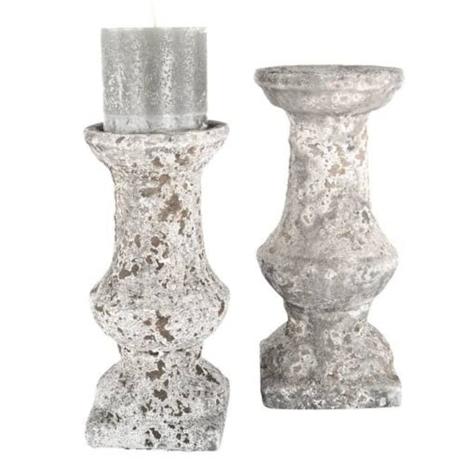 Stone Pillar Candle Holders