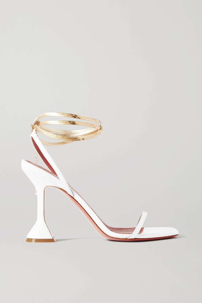 Henson Chain-Embellished Leather Sandals