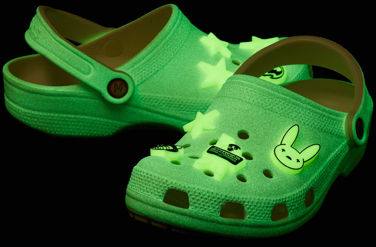 Bad Bunny's Crocs Collaboration Glows In The Dark