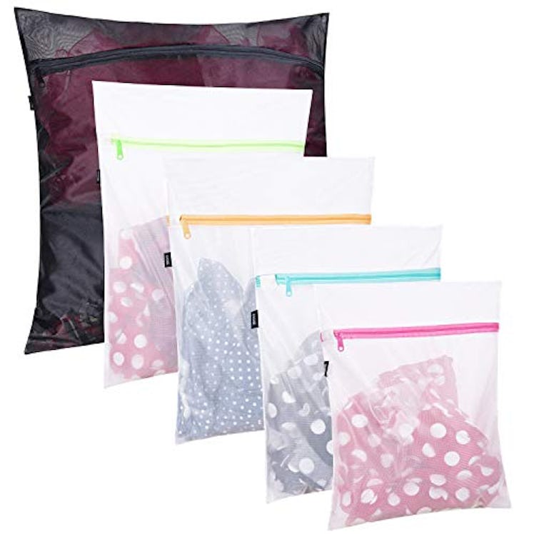 Set of 5 Mesh Laundry Bags