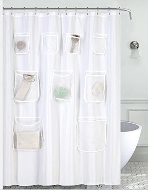 Mrs Awesome Water-Repellent Fabric Shower Curtain 