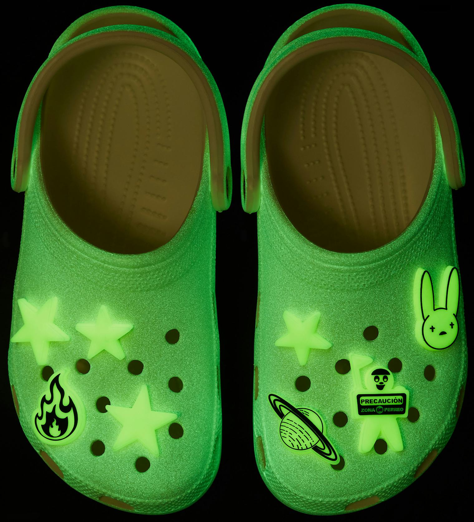 Bad Bunny's Crocs Collaboration Glows In The Dark