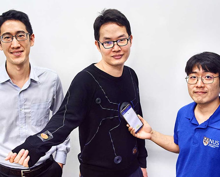 A team of researchers created a smart suit that can provide real-time monitoring of health data.