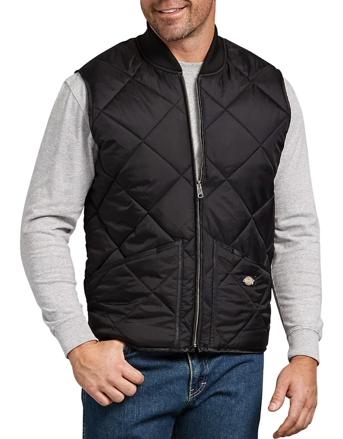 Dickies Quilted Nylon Vest Black