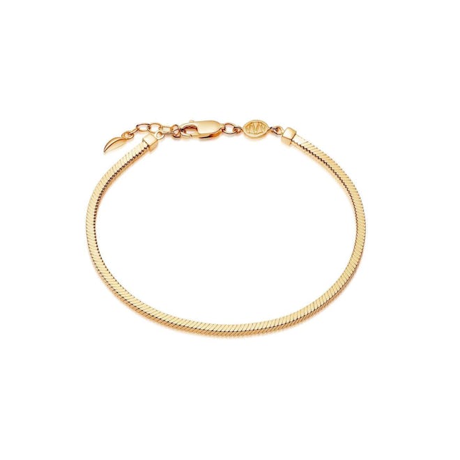 Gold Square Snake Chain Bracelet