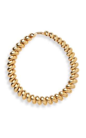 Gold Brass Collar Necklace 