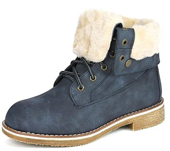 DREAM PAIRS Women’s Montreal Faux Fur Ankle Bootie