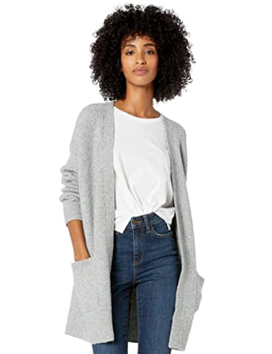 Goodthreads Women's Boucle Shaker Stitch Cardigan Sweater