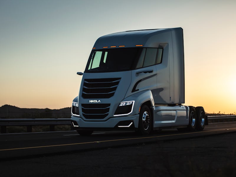 Nikola One hydrogen semi-truck.