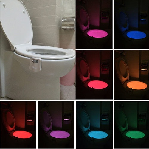 Ailun Motion Activated LED Toilet Night Light (2-Pack) 