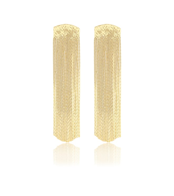 Grand Fil d'Or Gold-Plated Earrings