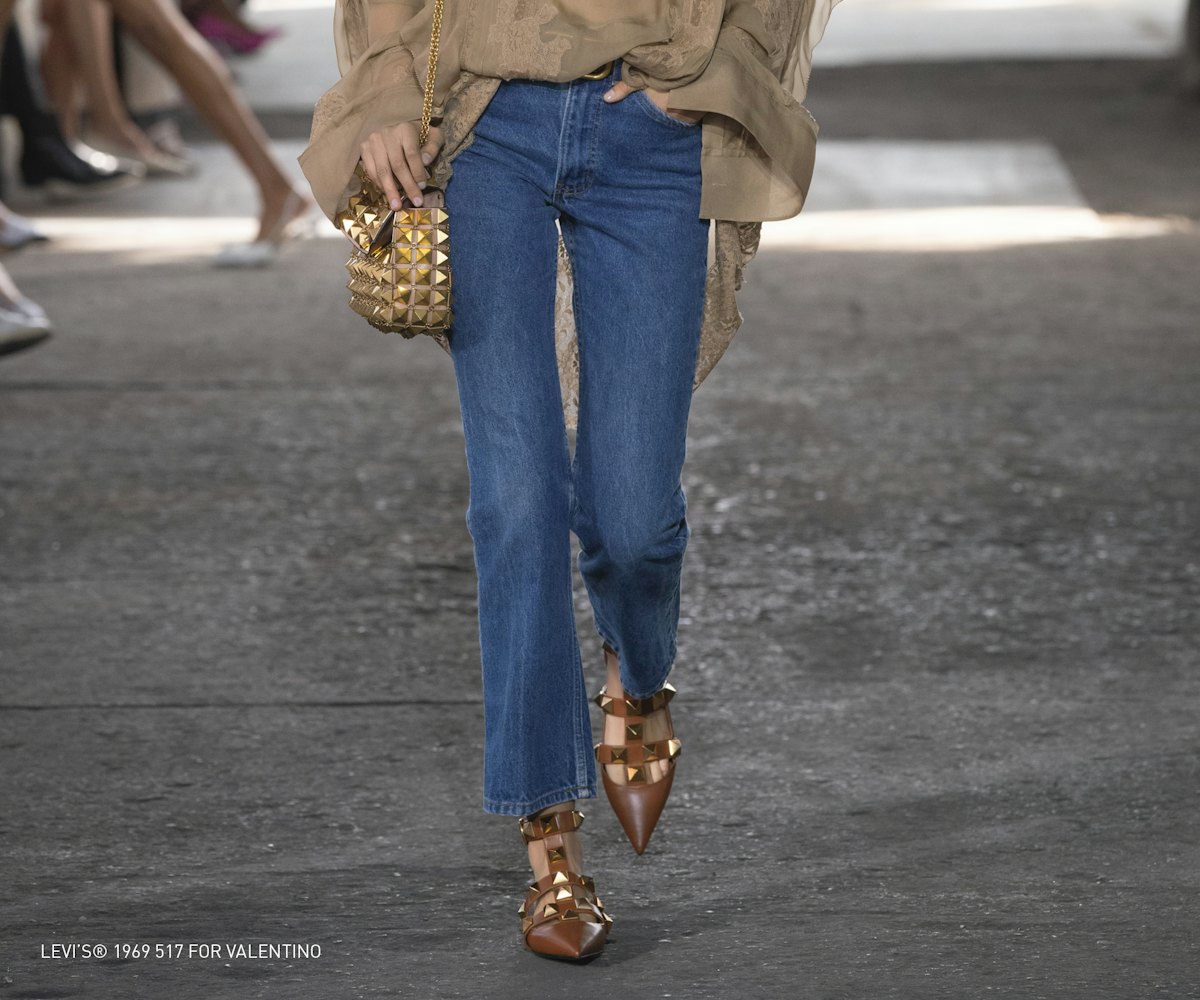 Valentino & Levi's Teamed Up To Recreate Its Iconic Bootcut Jeans