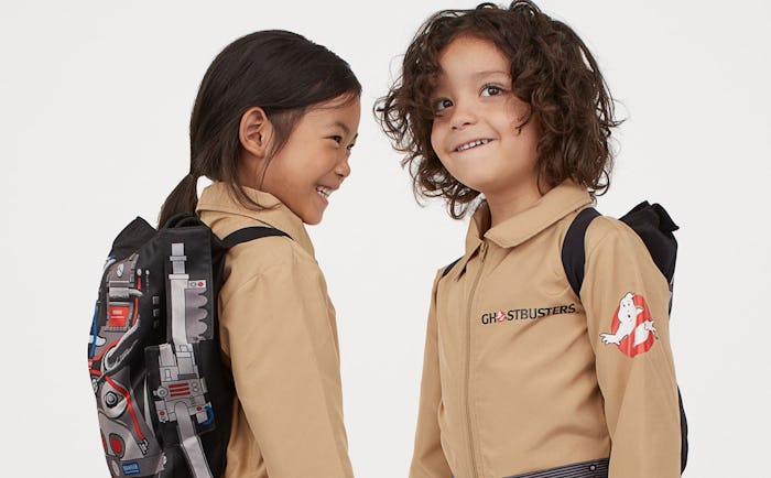 kids in h&m ghostbusters costumes