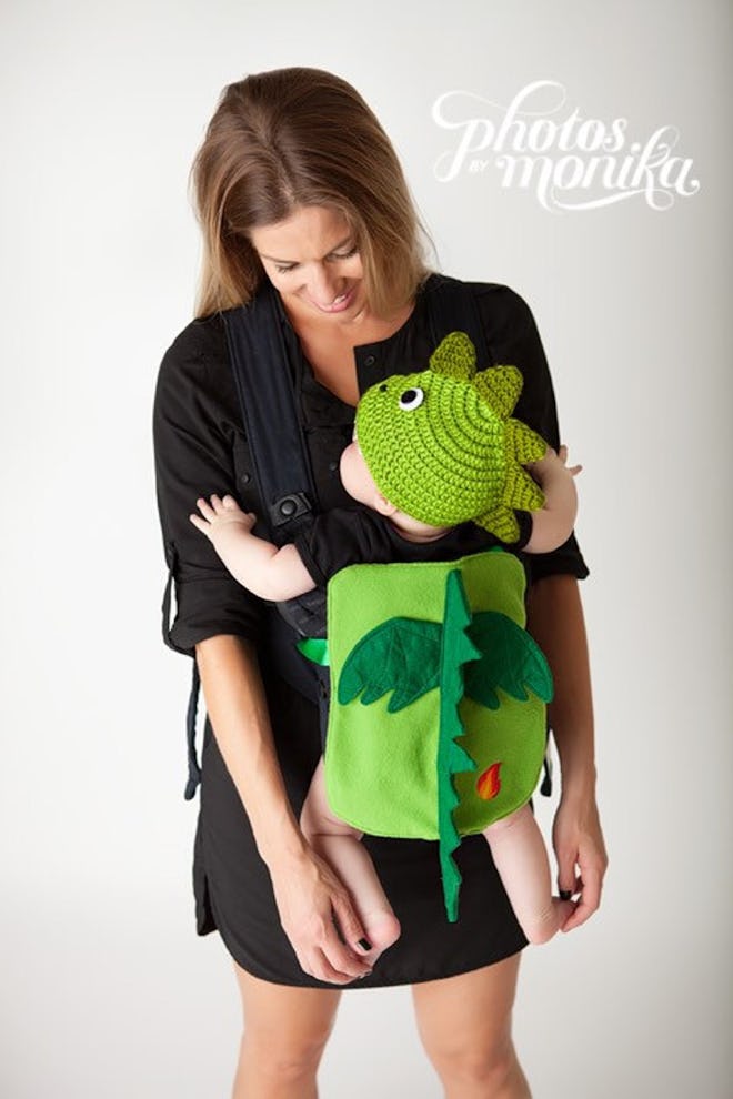TicklesandtootsMB Flame the Dragon Baby Carrier Costume