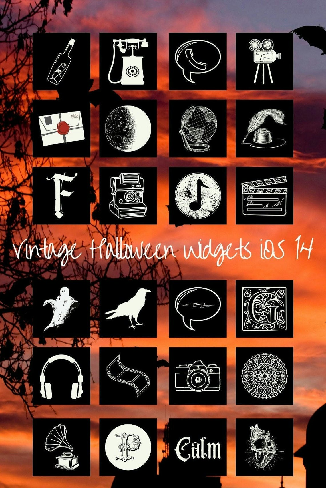 These 23 Halloween Ios 14 Home Screen Ideas Include Spooky Aesthetics - roblox app icon aesthetic orange