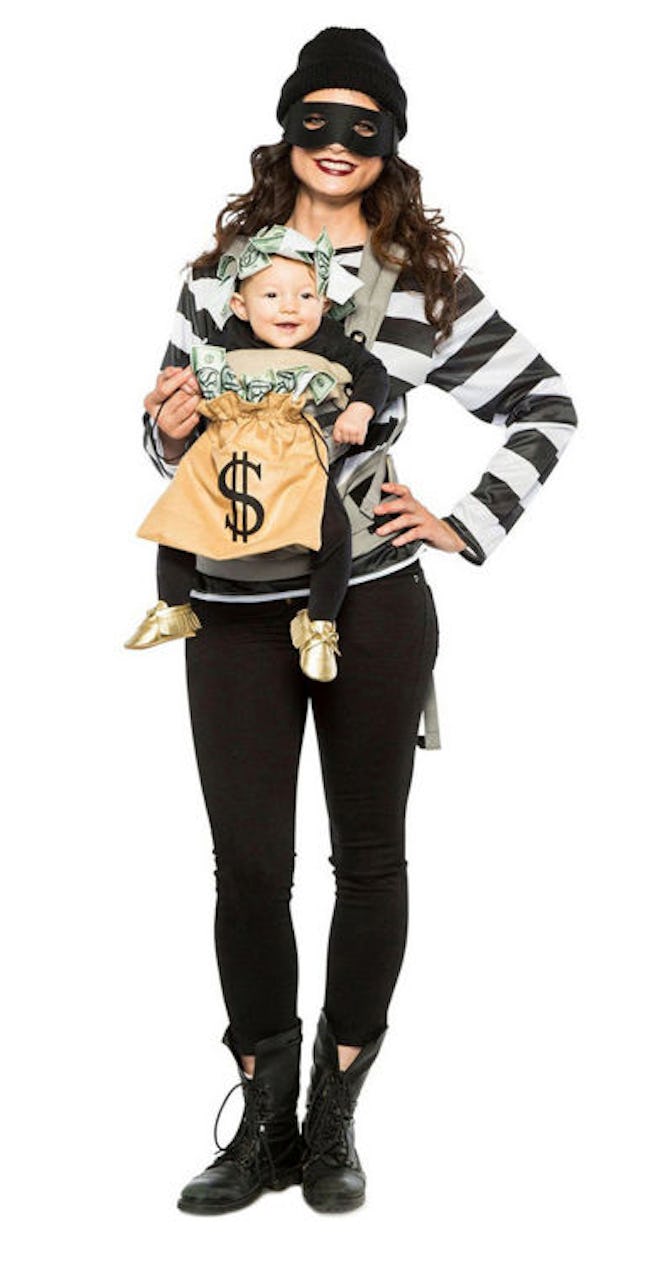 Adults Robber & Money Bag Carrier Costume Unisex