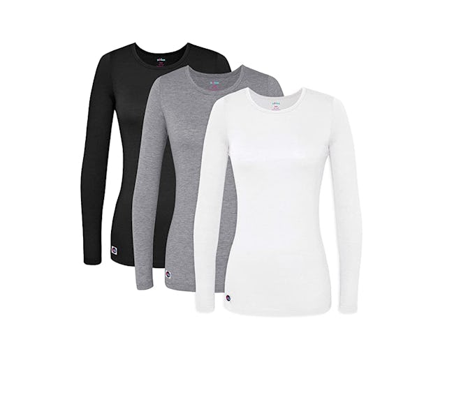 Sivvan Comfort Long Sleeve T-Shirt/Underscrub Tee (3-Pack)
