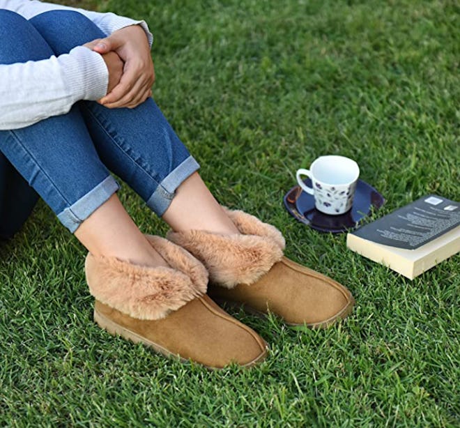 EuropeanSoftest Suede Faux Fur Bootie