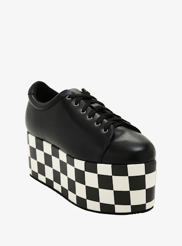 Hot Topic Checkered Sole Platform Sneakers