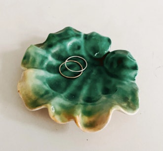 Ceramic Petal Ashtray or Ring Drop