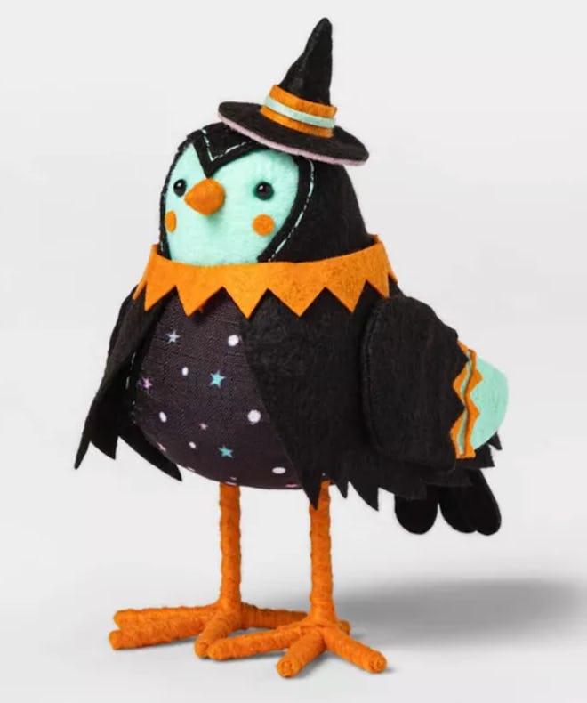 Witch Bird Decorative Halloween Figurine