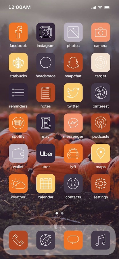 These 23 Halloween Ios 14 Home Screen Ideas Include Spooky Aesthetics - cute orange aesthetic roblox icon
