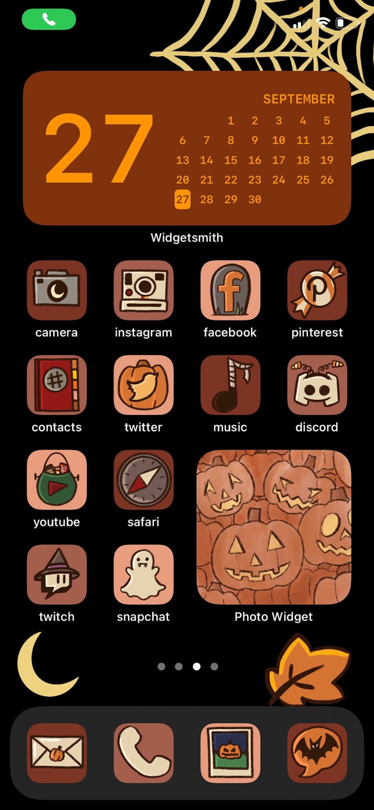 Halloween/Fall Themed iOS 14 Icon Pack