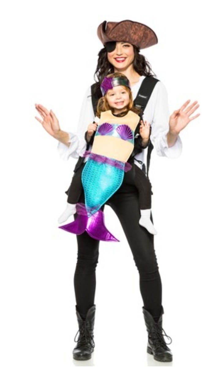 Adult Pirate and Mermaid Toddler Carrier Costume