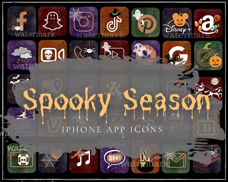 Halloween Aesthetic iPhone app icons 