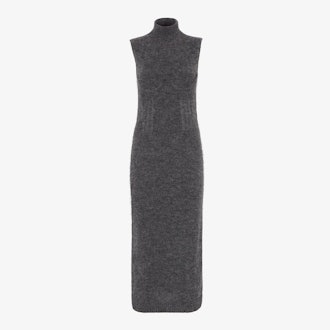 Gray Mohair And Cashmere Dress