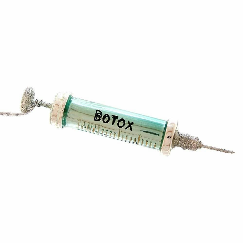 Paper Source Glass Botox Ornament