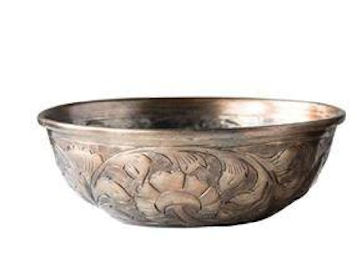 Engraved Gold Bowl - Small