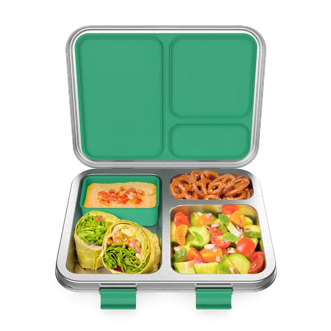 Bentgo Kids Stainless Steel Lunch Box in Green