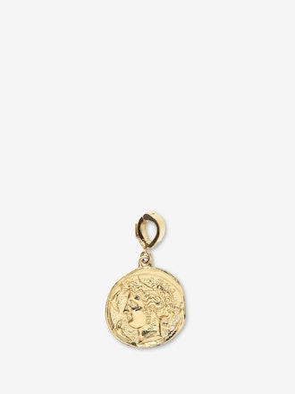 Goddess Small Diamond Coin Charm 
