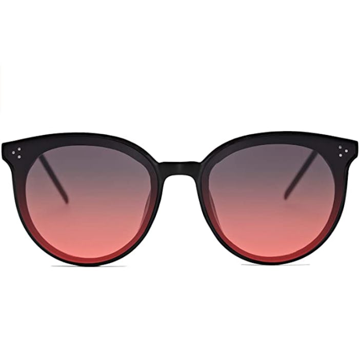 SOJOS Round Rivet Sunglasses