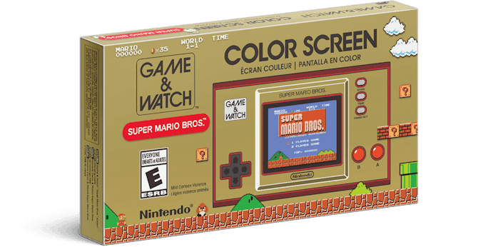 Nintendo game & Watch Super Mario Bros. box