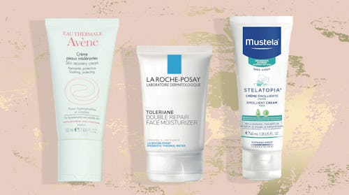 Three out of six best dermatologist-recommended face moisturizers for sensitive skin