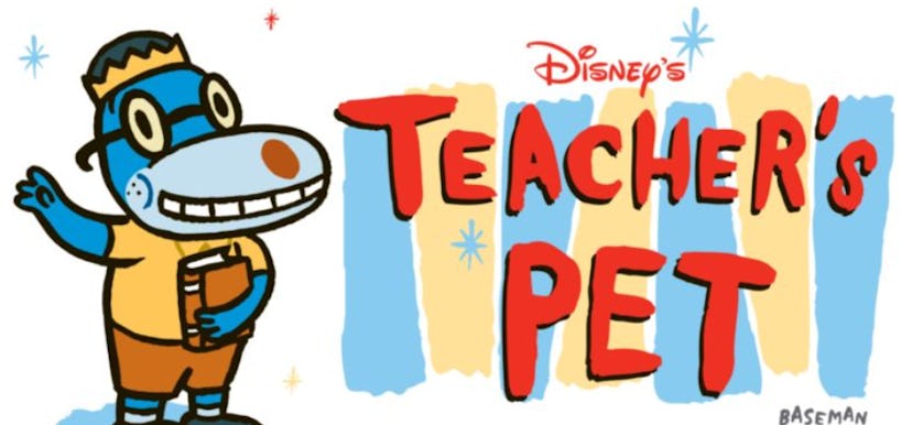 Teacher's Pet is a cartoon from the year 2000 about a dog who goes to school disguised as a boy