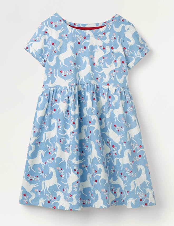 Fun Jersey Dress (Blue Frosted Unicorn)