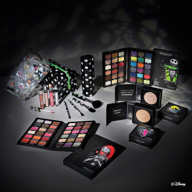 “Nightmare Before Christmas” make-up collection including an eyeshadow palette, brushes, blushes, br...