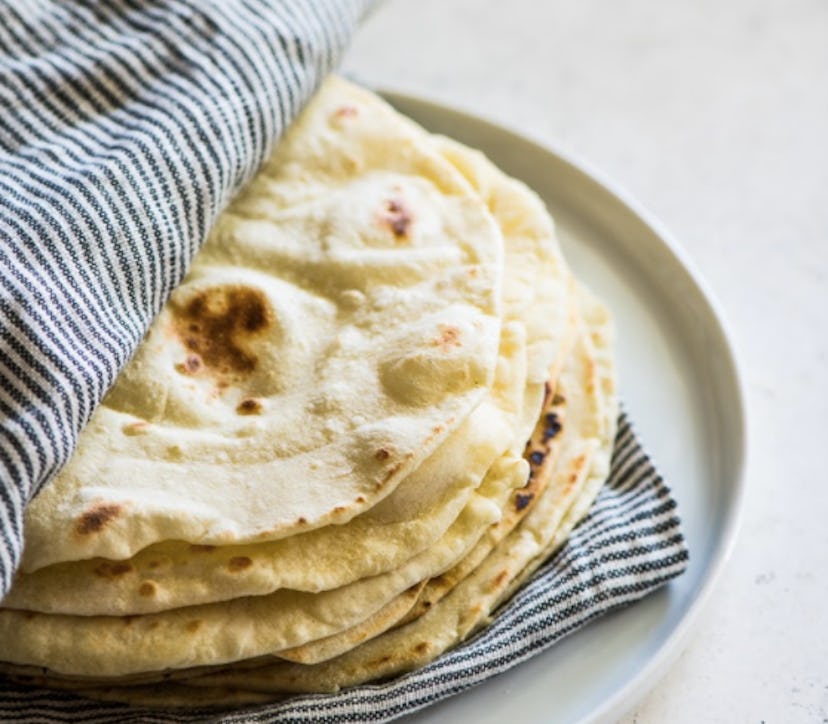 Homemade Tortillas are an easy after-school snack kids can help make
