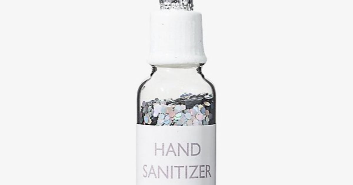 This Paper Source Hand Sanitizer Ornament Is A Sparkly Reminder Of All Things 2020 2021 Christmas Ornament With Toilet Paper And Hand Sanitizer