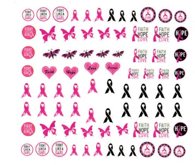 SW Nails Breast Cancer Awareness Nail Art