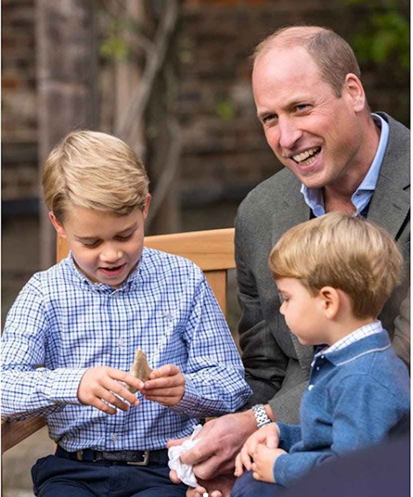 Prince George is a big fan of natural subjects like volcanoes.