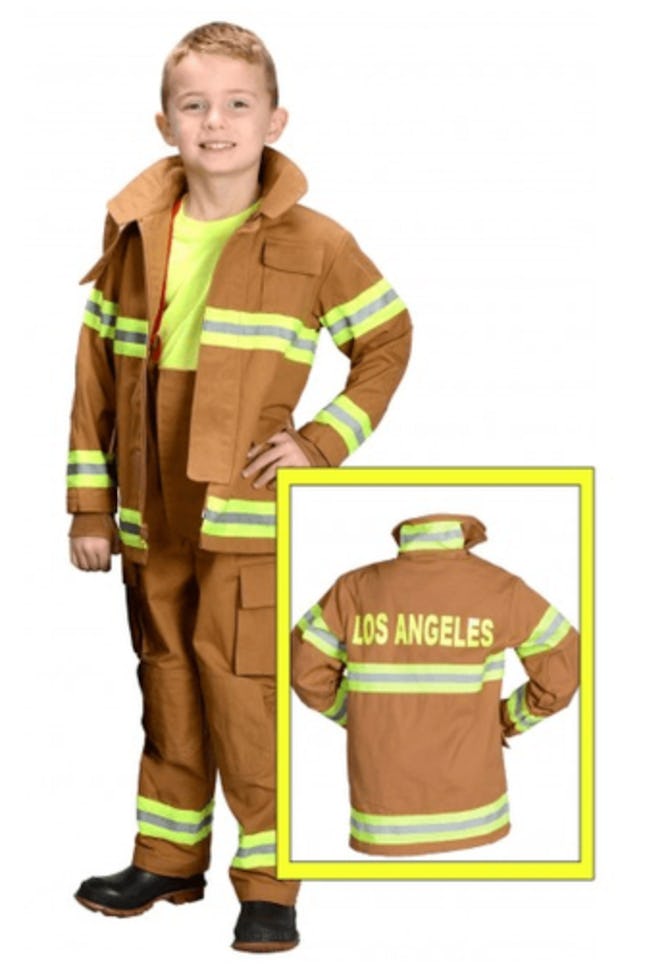 Kids Los Angeles Fire Fighter Costume - Tan