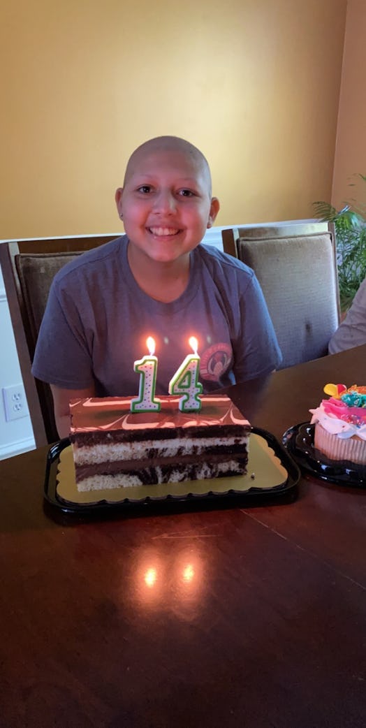 Dani Cuevas had a milestone moment with her hair during chemotherapy.