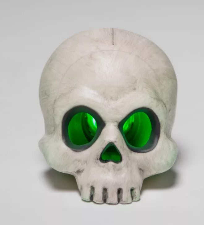 4" Color Changing Light Up Skull Halloween Decorative Prop