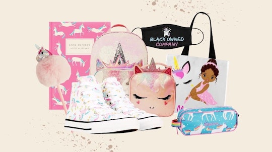 a roundup of unicorn-themed products for back to school