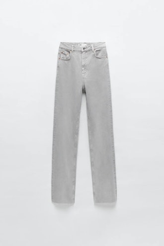 ZW PREMIUM ‘90S WIDE LEG JEANS IN SMOKY GRAY